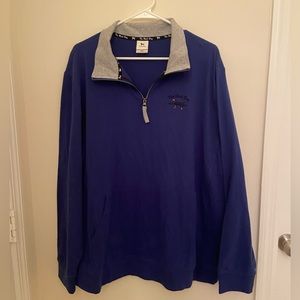 The Black Dog, Mens Cadet 1/2 Zip Shirt, Pullover, Cadet Blue, Size XL